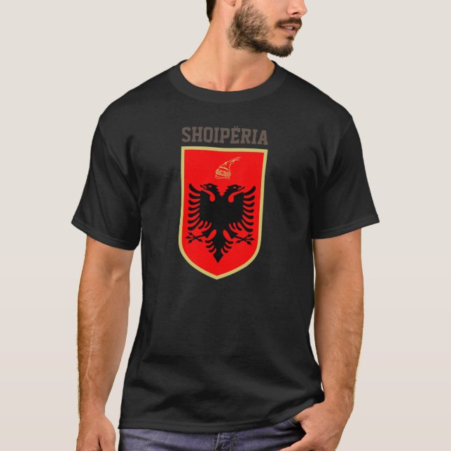 T-shirt Albanie Armoiries (Devant)