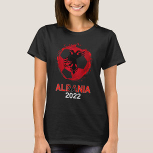 T-shirt Albanie Drapeau 2022 Supporter L'Équipe Albanaise 