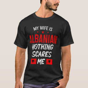 T-shirt Albanie Femme albanaise drôle Drapeau Fierté Racin