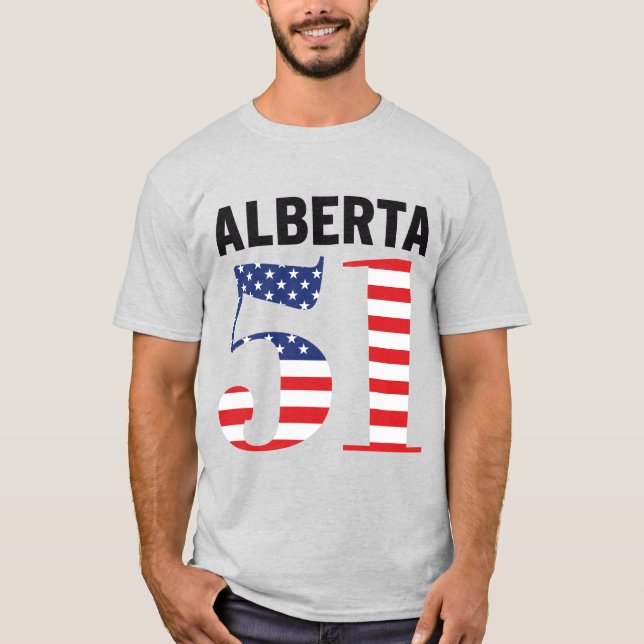 T-shirt Alberta 51e WEXIT de l'État américain (Devant)