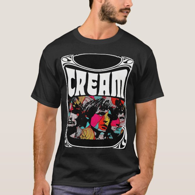 T-shirt Album de bande de crème (Devant)