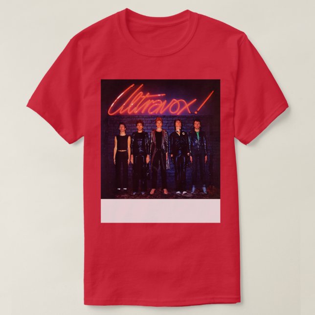 T-shirt Album de lancement ULTRAVOX 1977 (Design devant)