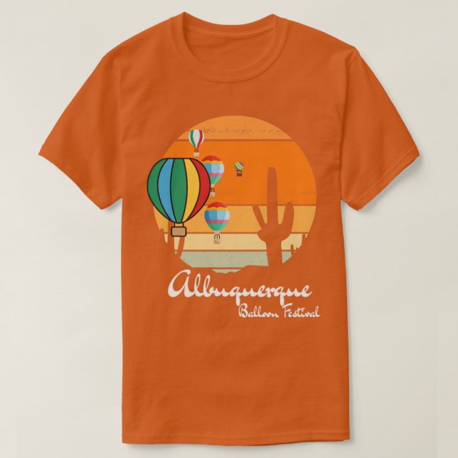 T-shirt Albuquerque Balloon Fiesta Balloon Festival Cadeau (Design devant)
