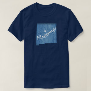 T-shirt Albuquerque Nouveau-Mexique Grain de bois