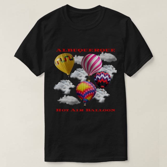 T-shirt Albuquerque Nouveau-Mexique Hot Air Balloon Fiesta (Design devant)