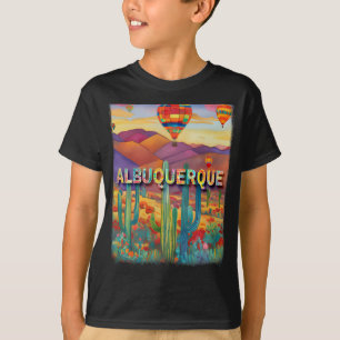 T-shirt Albuquerque Nouveau-Mexique Nm Oasis du désert Sd3