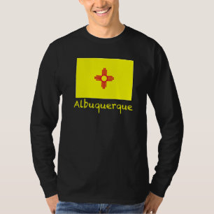 T-shirt Albuquerque Nouveau-Mexique Usa Drapeau Souvenir