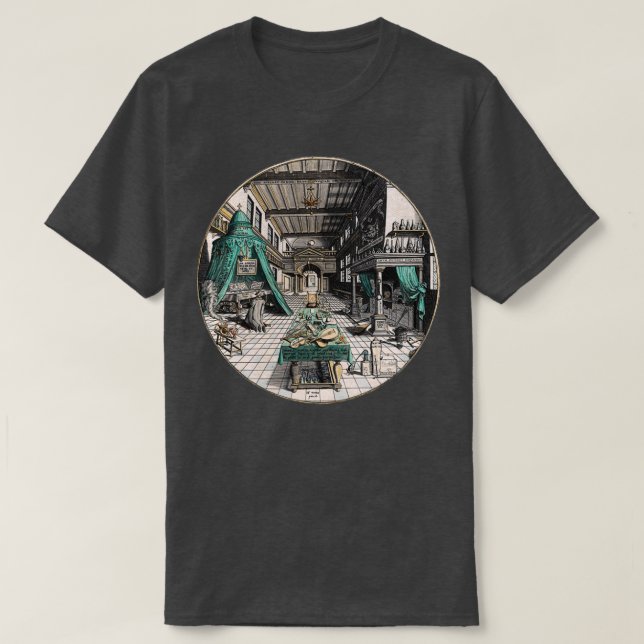 T-shirt Alchemistx27s Laboratoire par Heinrich Khunrath (Design devant)