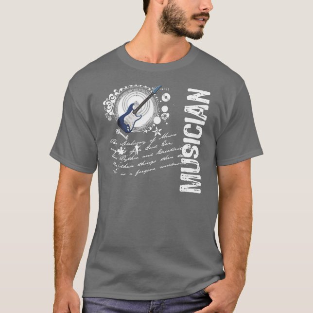 T-shirt Alchimie de musicien (Devant)