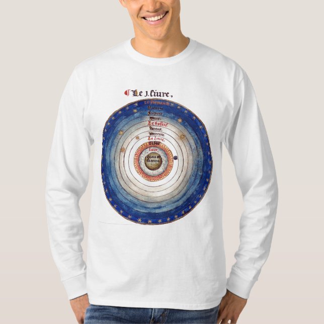 T-shirt Alchimie médiévale Astrologie Astronomie (Devant)