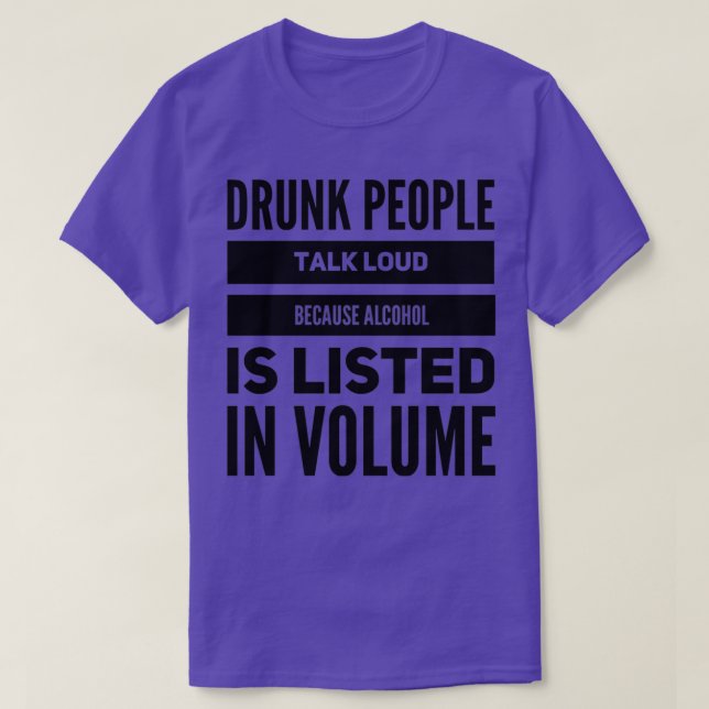 T-shirt Alcool En Volume (Design devant)