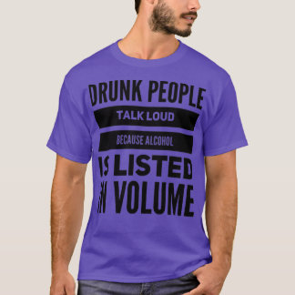 T-shirt Alcool En Volume