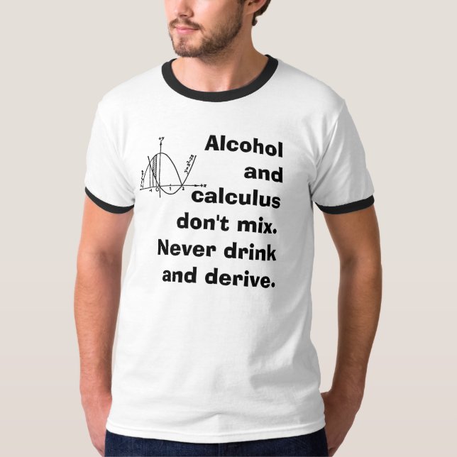 T-shirt Alcool et calcul (Devant)