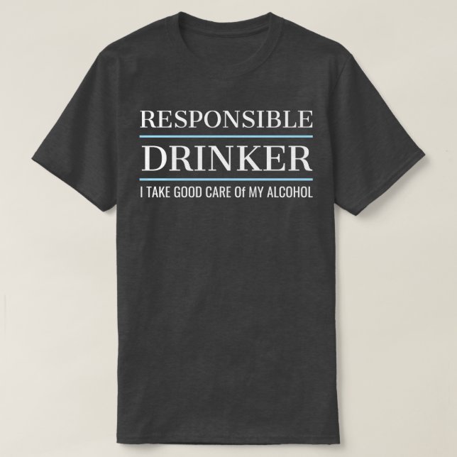 T-SHIRT ALCOOL RESPONSABLE (Design devant)
