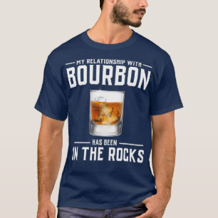 T-shirt Alcool sur les rochers drôle Bourbon s Hommes Fem