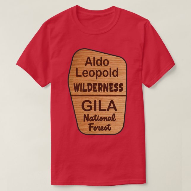 T-shirt Aldo Leopold Wilderness (Design devant)