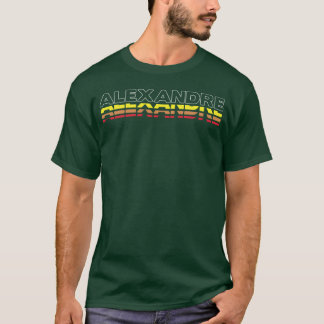 T-shirt Aleandre Prénom Drôle Vintage Coucher de soleil dr