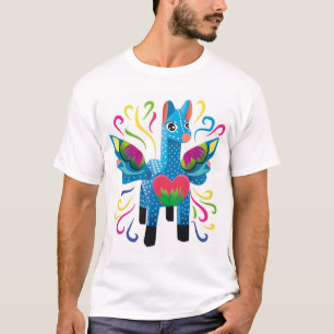 T-shirt Alebrije mexicain bleu