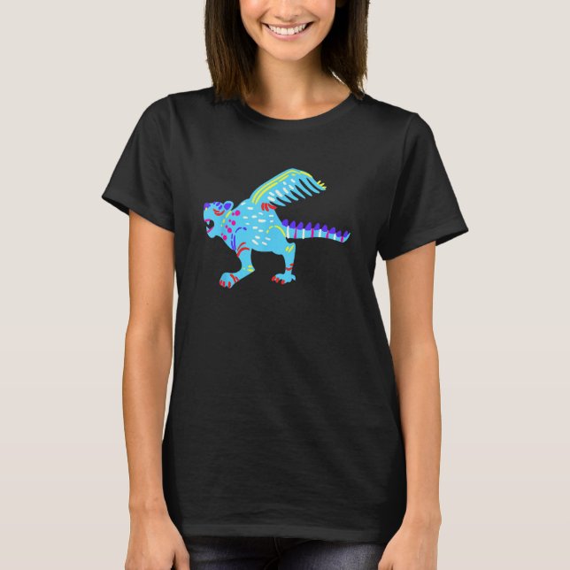 T-shirt Alebrijes Fantasy Figure Animal Sculpture Dragon (Devant)