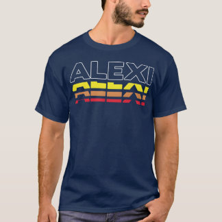 T-shirt Alei prénom drôle vintage coucher de soleil Alei a