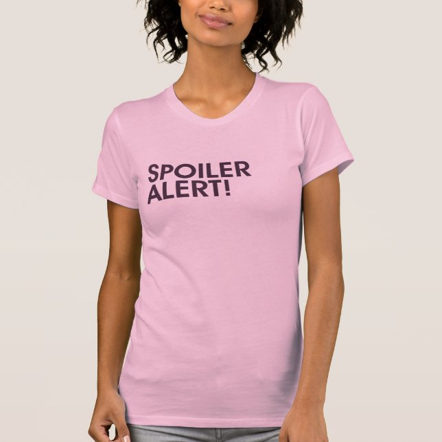 T-shirt Alerte de spoiler (Devant)