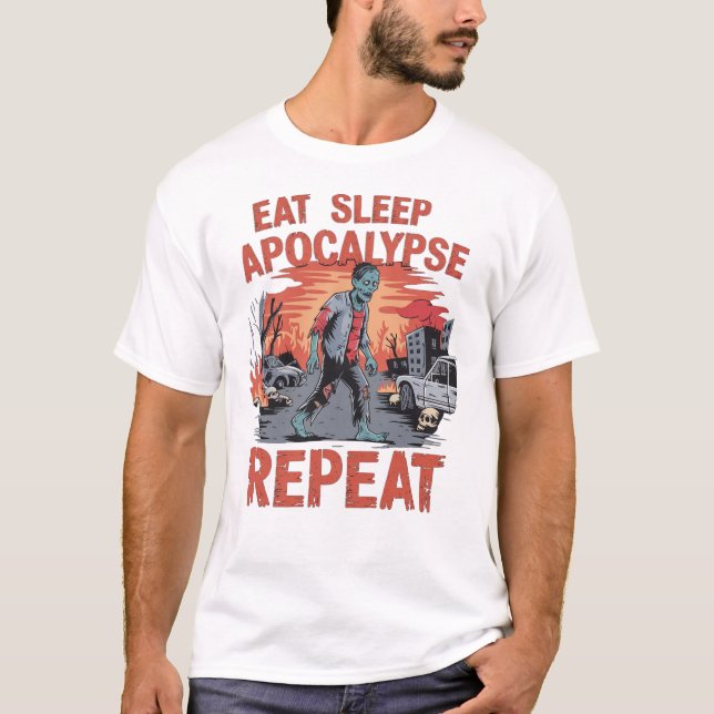 T-shirt Alerte d'éclosion de zombie - Halloween Horreur De (Devant)