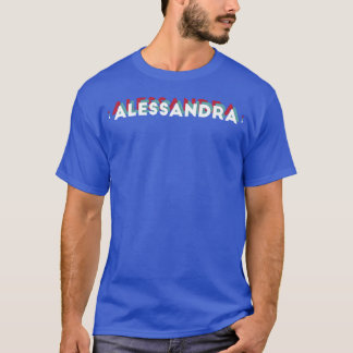 T-shirt Alessandra Nom Drôle Nom Alessandra thème des anné
