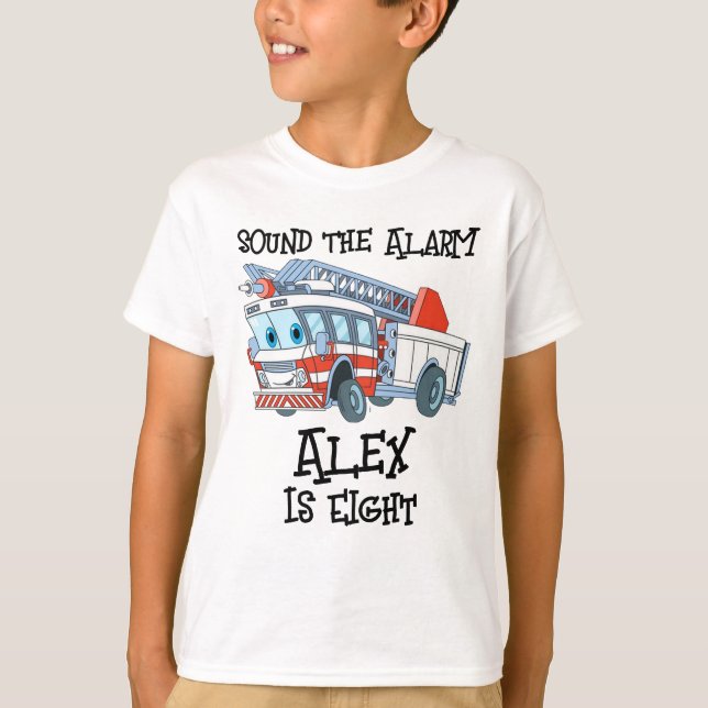 T-shirt Alex est huit (Devant)