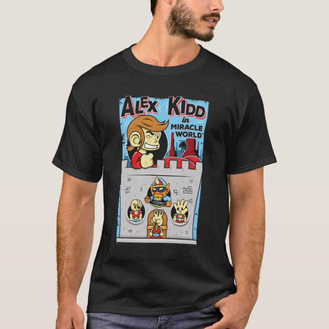 T-shirt Alex Kidd dans Miracle World Classic (Devant)