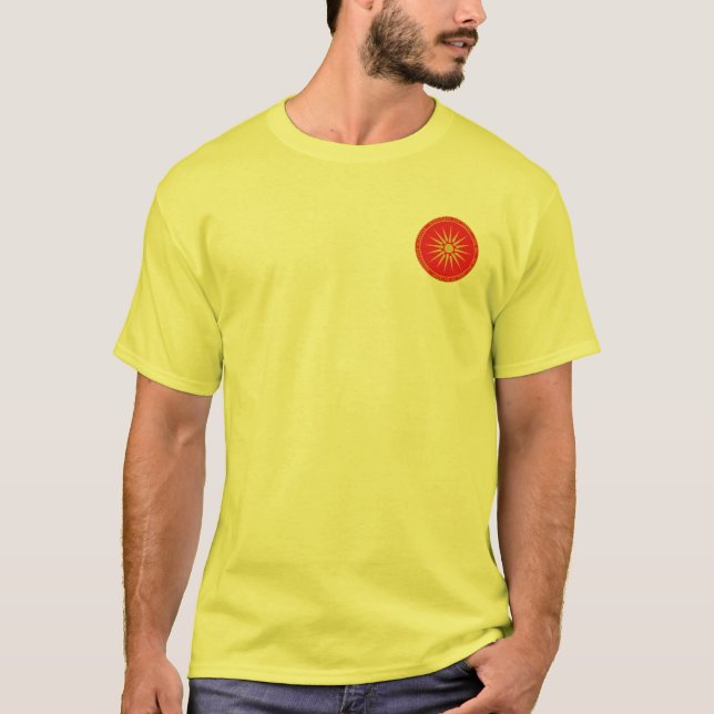 T-shirt Alexandre la grande chemise macédonienne de rouge (Devant)