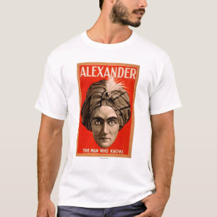 T-shirt Alexandre l'homme qui connaît l'affiche magique