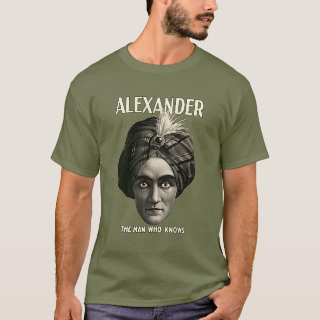 T-shirt Alexandre - l'homme qui sait (Devant)