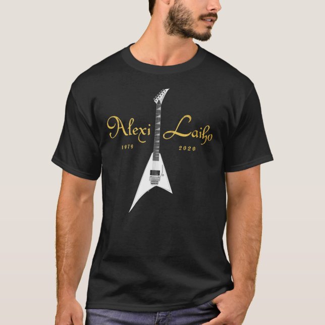 T-shirt Alexi Laiho Guitariste Compositeur Essentiel  (Devant)