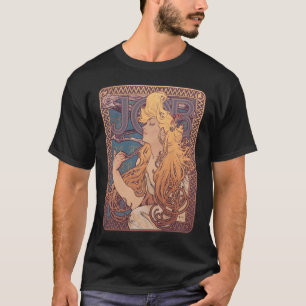T-shirt Alfonse Mucha Job Art Nouveau femme