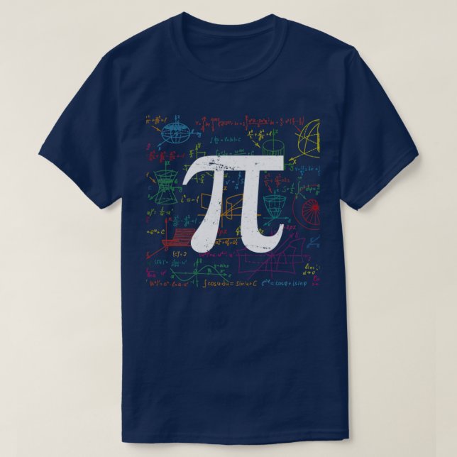 T-shirt Algebra Pi Math (Design devant)