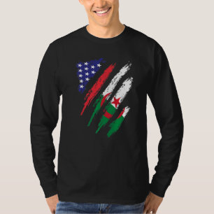 T-shirt Algérie American Gros Drapeau USA Patriot Heritage
