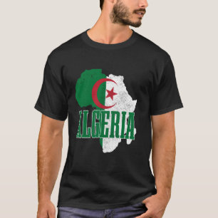 T-shirt Algérie Drapeau algérien Fierté des racines africa