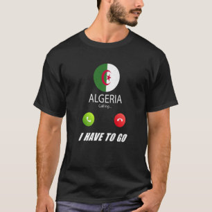 T-shirt Algérie Drapeau Souvenir L'Algérie Appelle