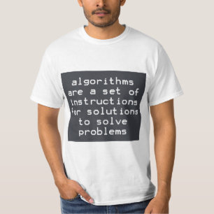 T-shirt Algorithmes Instructions Solutions Résoudre les pr