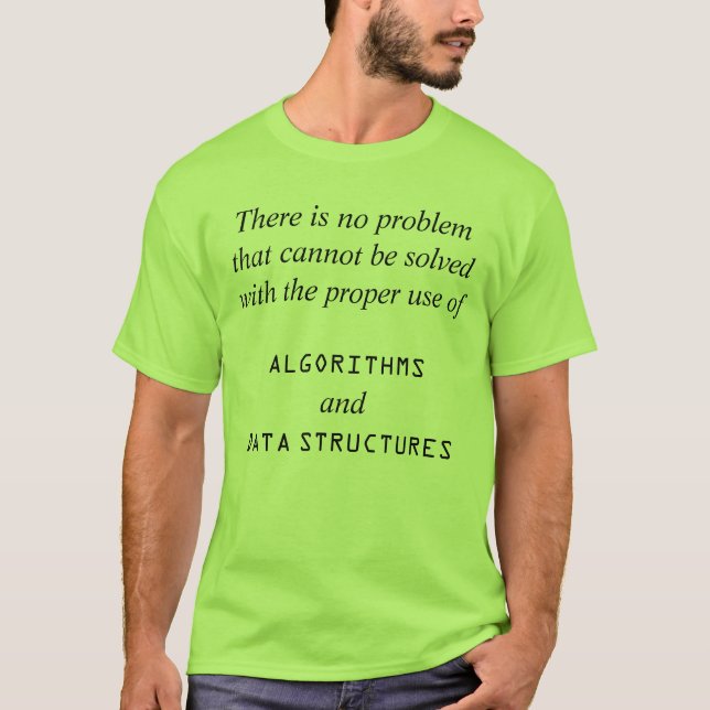 T-shirt Algorithmes+Structures de données (Devant)