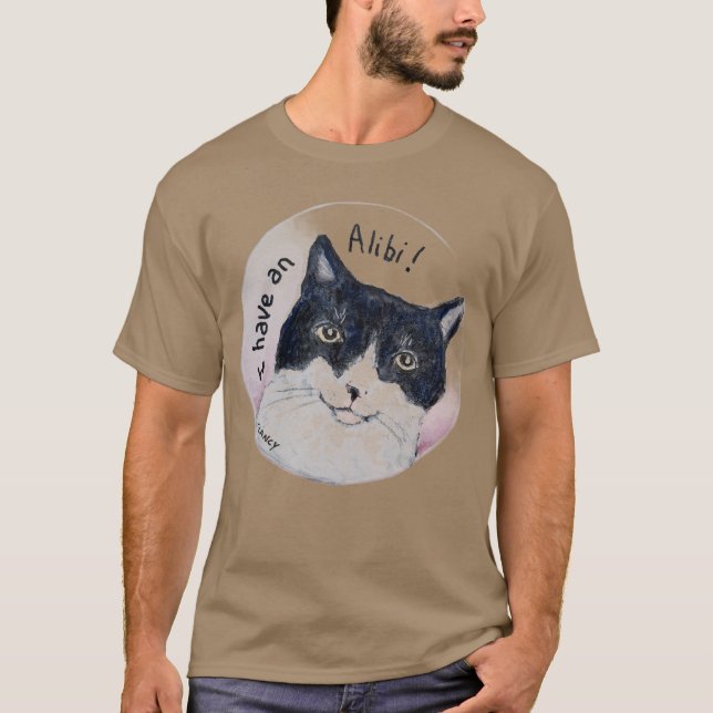 T-shirt Alibi de chat (Devant)