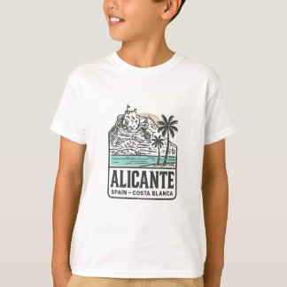 T-shirt Alicante Sketch Château Santa Bárbara Costa Blanca