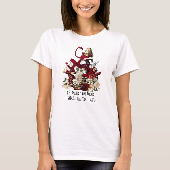 T-shirt Alice au pays des merveilles Cadeaux #102 Red Seri (Devant)