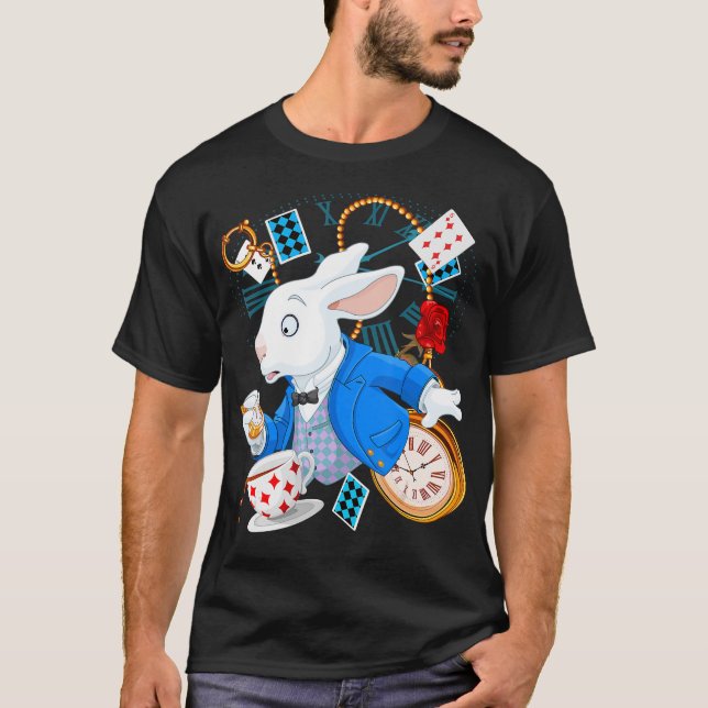 T-shirt Alice Au Pays Des Merveilles - Lapin Blanc (Devant)