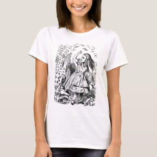 T-shirt Alice au pays des merveilles vintage, Cartes à jou