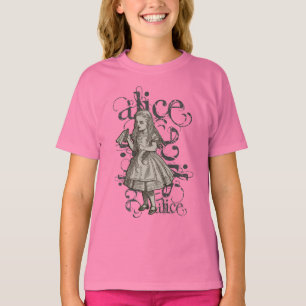 T-shirt Alice dans la grunge du pays des merveilles