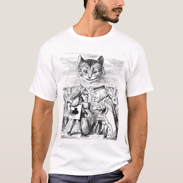 T-shirt Alice dans la reine de chat de Cheshire du pays (Devant)