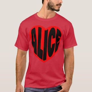 T-shirt Alice dans mon cœur garçon
