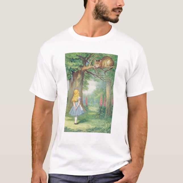 T-shirt Alice et le Cheshire Cat (Devant)