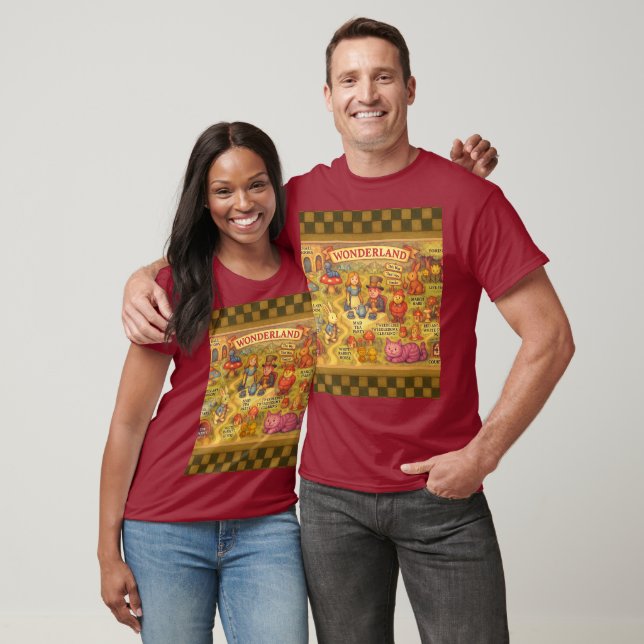 T-shirt Alice géologique au pays des merveilles (Unisexe)